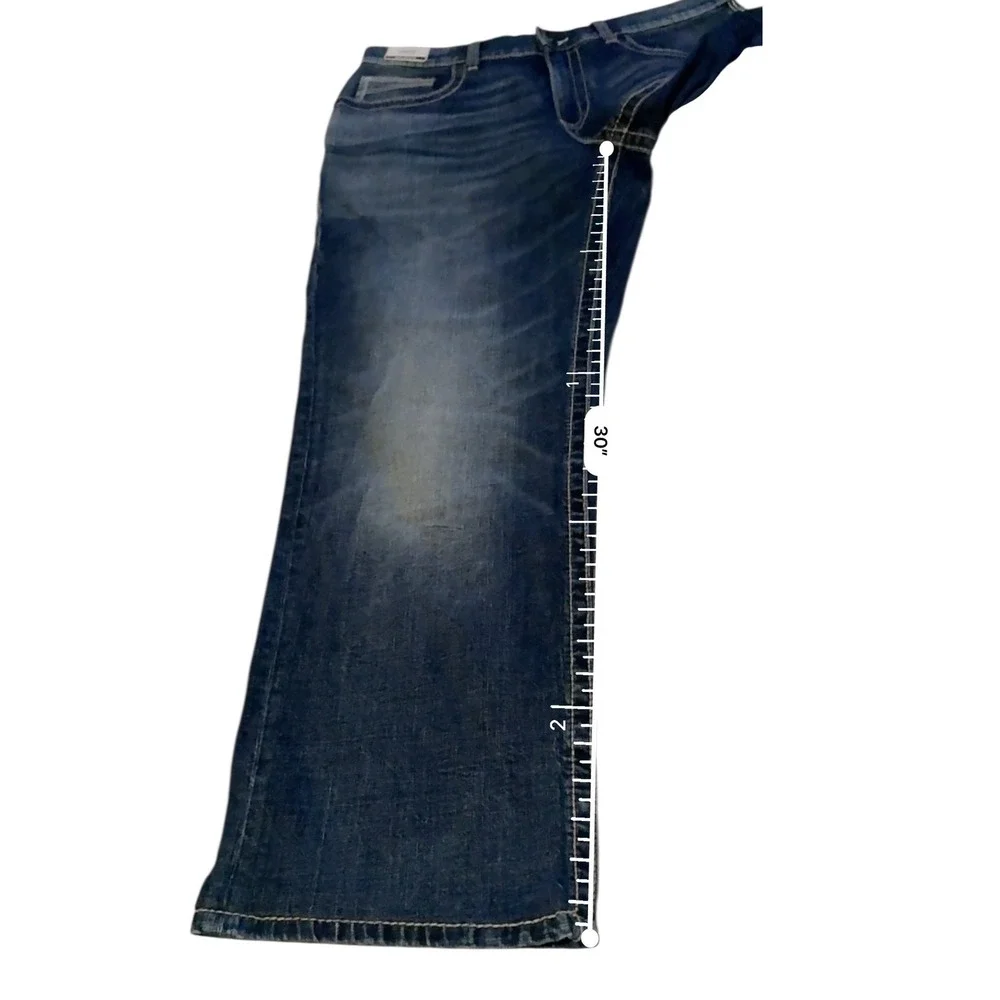 BKE NWT Seth Straight Leg Jeans‎ Men's 34x30 Dark Wash Stretch Classic Fit